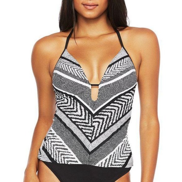 Kenneth Cole halter neck tankini top SM LG - Picture 1 of 10